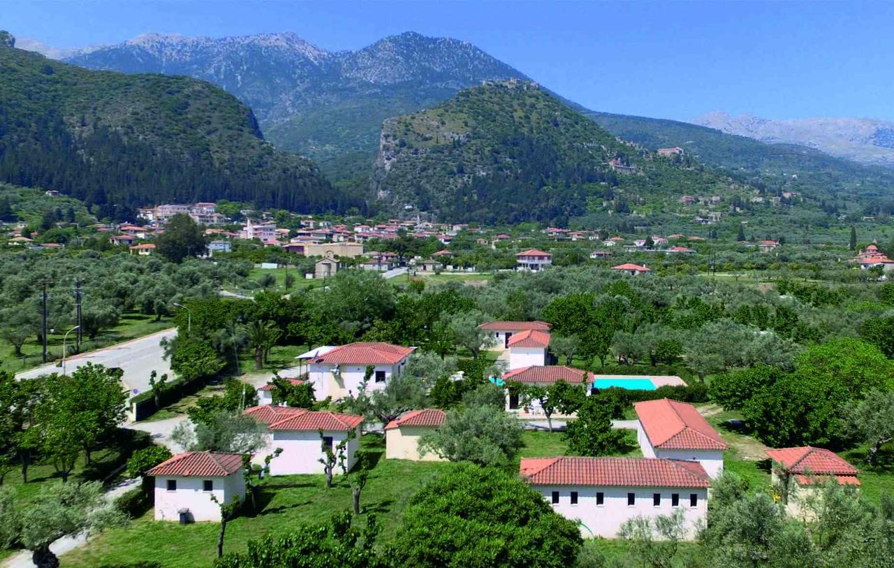 Castle View Bungalows Mystras Exterior foto